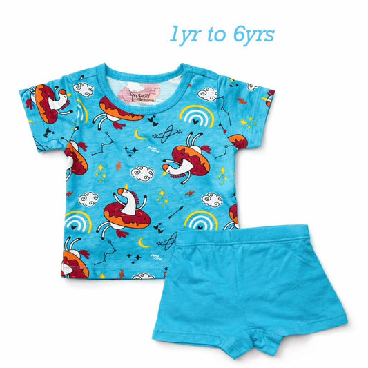 Boys Cotton T-Shirt & Play Set