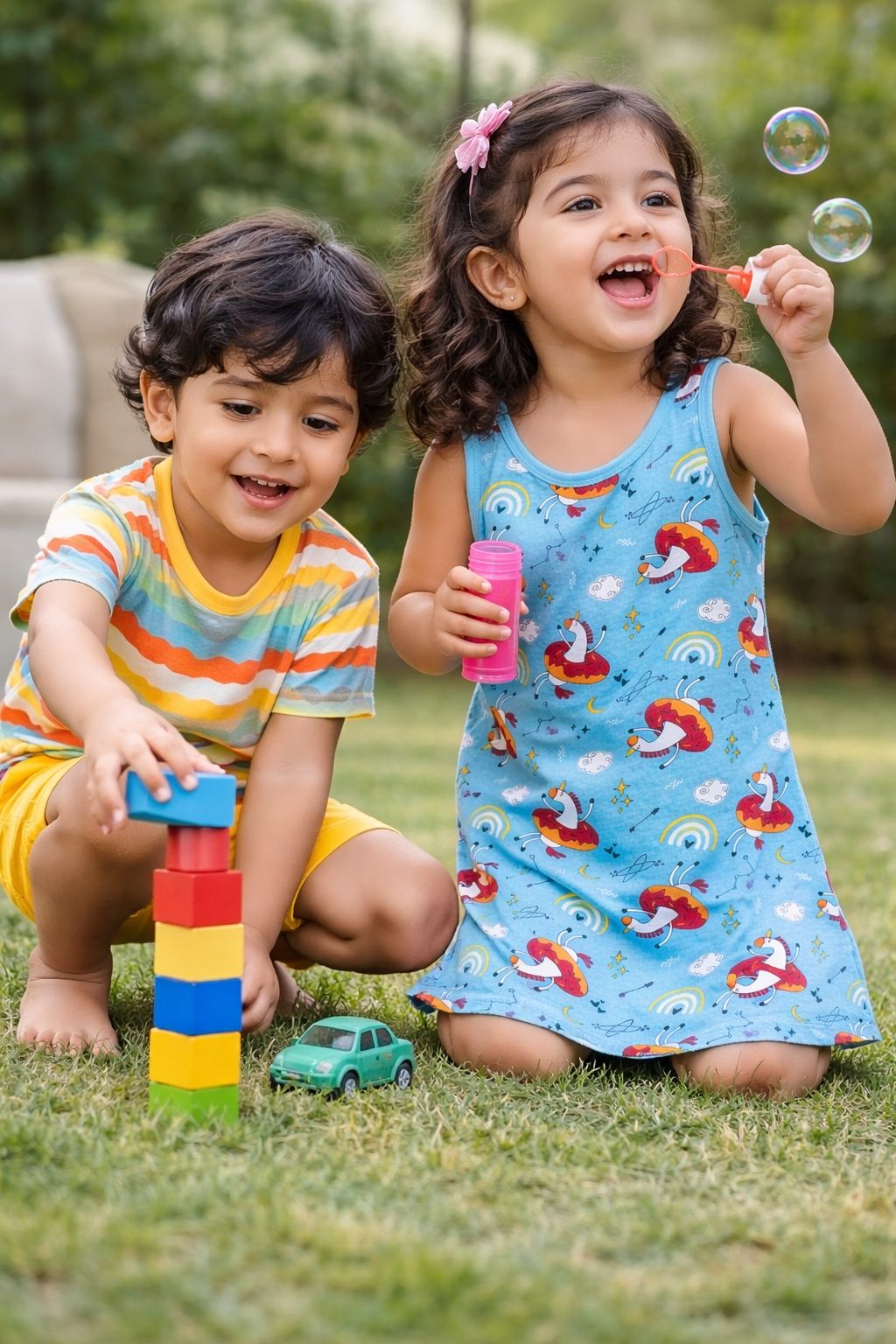 Boys Cotton T-Shirt & Play Set